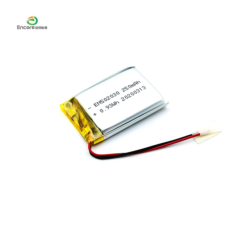 250mAh 充電式 Li-Po バッテリー