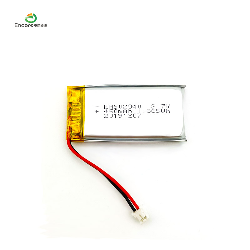 602040 3.7V 450MAH LIポリマーバッテリー