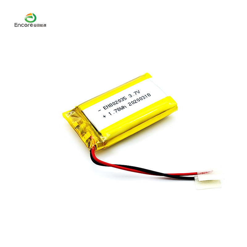 802035 3.7V 480MAH LIポリマーバッテリー
